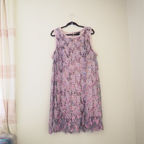 Torrid Pink and Purple Sequin Dress - Picture 5 of 11